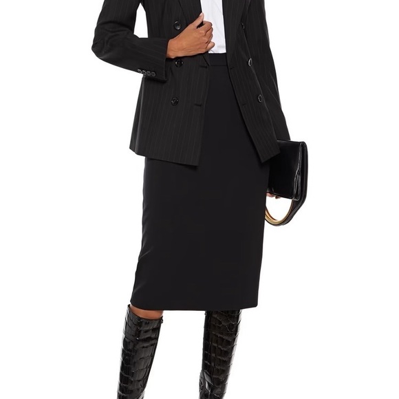 MAX MARA Zinco double-breasted pinstriped wool-twill blazer - Picture 7 of 9